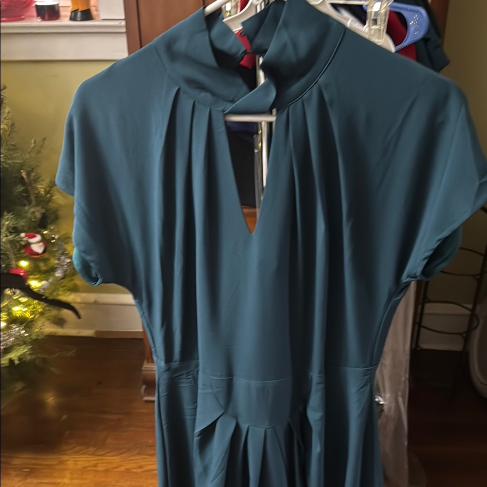 Lindy Bop Teal Midi Dress